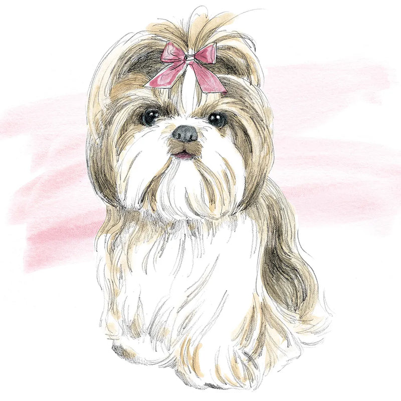 Glamour Pups VIII by Beth Grove. SKU 29729a. Archival Giclee Fine art print for wall decor.