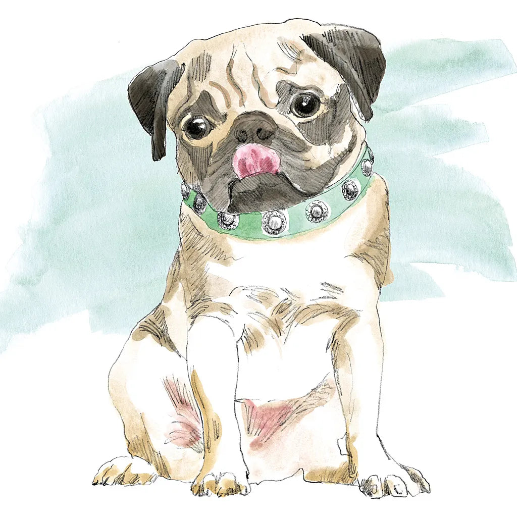 Glamour Pups X by Beth Grove. SKU 29731a. Archival Giclee Fine art print for wall decor.