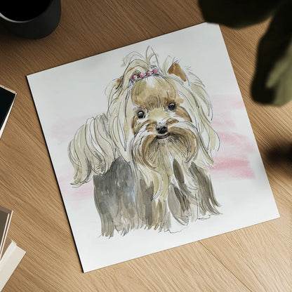 Glamour Pups XII by Beth Grove. Shown as a detailed flat fine art print, highlighting archival giclee quality. Available as an archival giclee rolled canvas, fine art paper, or poster print. SKU 29733a.