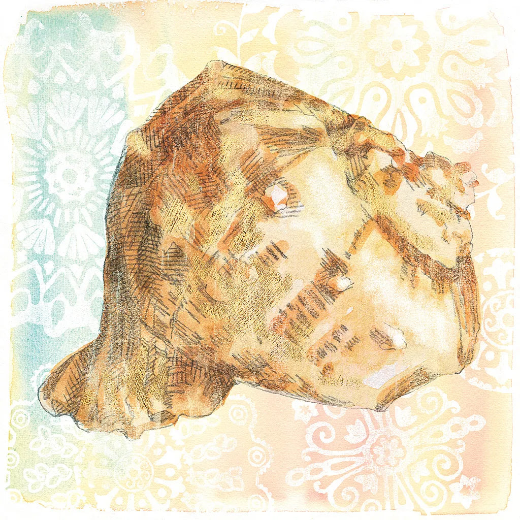 Golden Treasures III by Beth Grove. SKU 23520a. Archival Giclee Fine art print for wall decor.