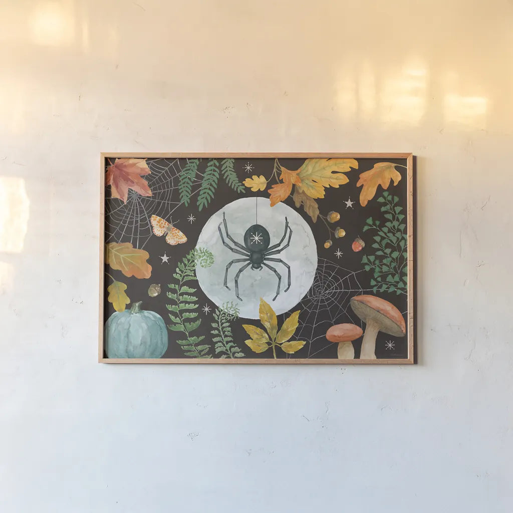 Halloween Classics I by Beth Grove. shown as a paper print in a natural frame. Available as a archival giclee rolled canvas, fine art paper, or poster print. SKU 85926i.