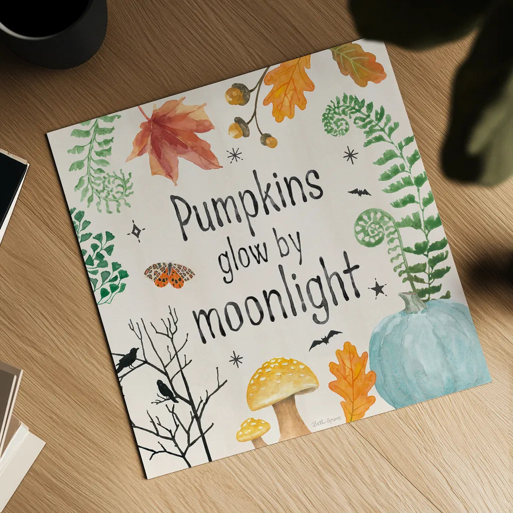 Halloween Classics VII by Beth Grove. Shown as a detailed flat fine art print, highlighting archival giclee quality. Available as an archival giclee rolled canvas, fine art paper, or poster print. SKU 85932a.