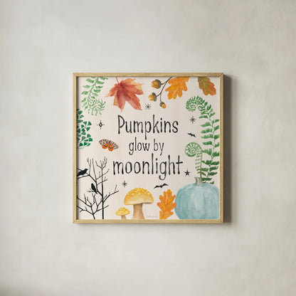 Halloween Classics VII by Beth Grove. Shown in a natural wood glass frame for a timeless modern aesthetic. Available as an archival giclee rolled canvas, fine art paper, or poster print. SKU 85932a.