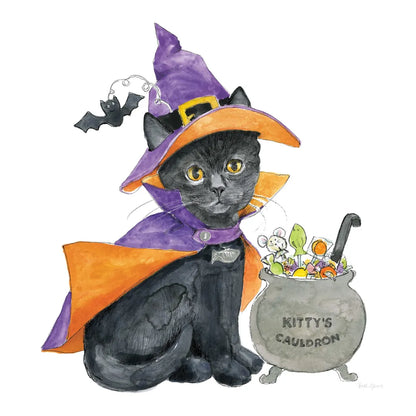 Halloween Pets I by Beth Grove. SKU 41590a. Archival Giclee Fine art print for wall decor.