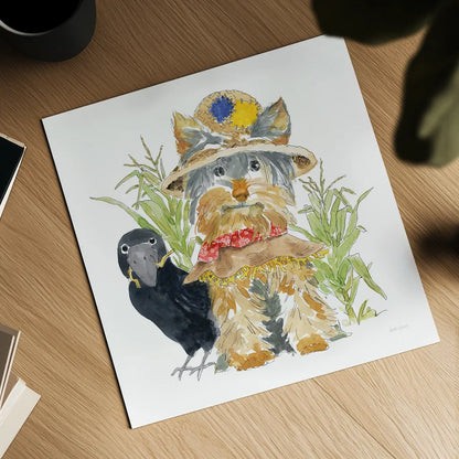 Halloween Pets IV by Beth Grove. Shown as a detailed flat fine art print, highlighting archival giclee quality. Available as an archival giclee rolled canvas, fine art paper, or poster print. SKU 41593a.