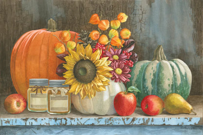 Harvest Bench by Beth Grove. SKU 19999i. Archival Giclee Fine art print for wall decor.