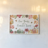 Harvest Bouquet I by Beth Grove. shown as a paper print in a white frame. Available as a archival giclee rolled canvas, fine art paper, or poster print. SKU 53775i.