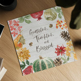 Harvest Bouquet II Shiplap by Beth Grove. Shown as a detailed flat fine art print, highlighting archival giclee quality. Available as an archival giclee rolled canvas, fine art paper, or poster print. SKU 57889a.