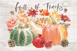 Harvest Bouquet IV Full of Thanks by Beth Grove. SKU 57891i. Archival Giclee Fine art print for wall decor.