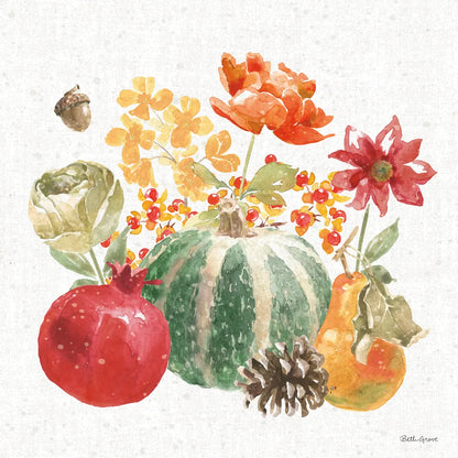 Harvest Bouquet V by Beth Grove. SKU 53779a. Archival Giclee Fine art print for wall decor.