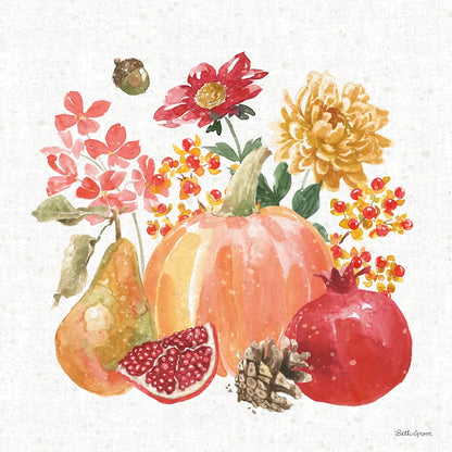 Harvest Bouquet VI by Beth Grove. SKU 53780a. Archival Giclee Fine art print for wall decor.