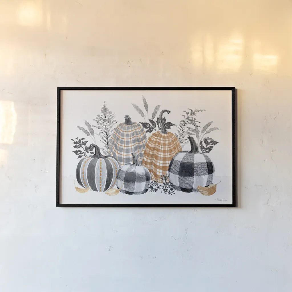 Harvest Classics I by Beth Grove. shown as a paper print in a black flame. Available as a archival giclee rolled canvas, fine art paper, or poster print. SKU 76736i.