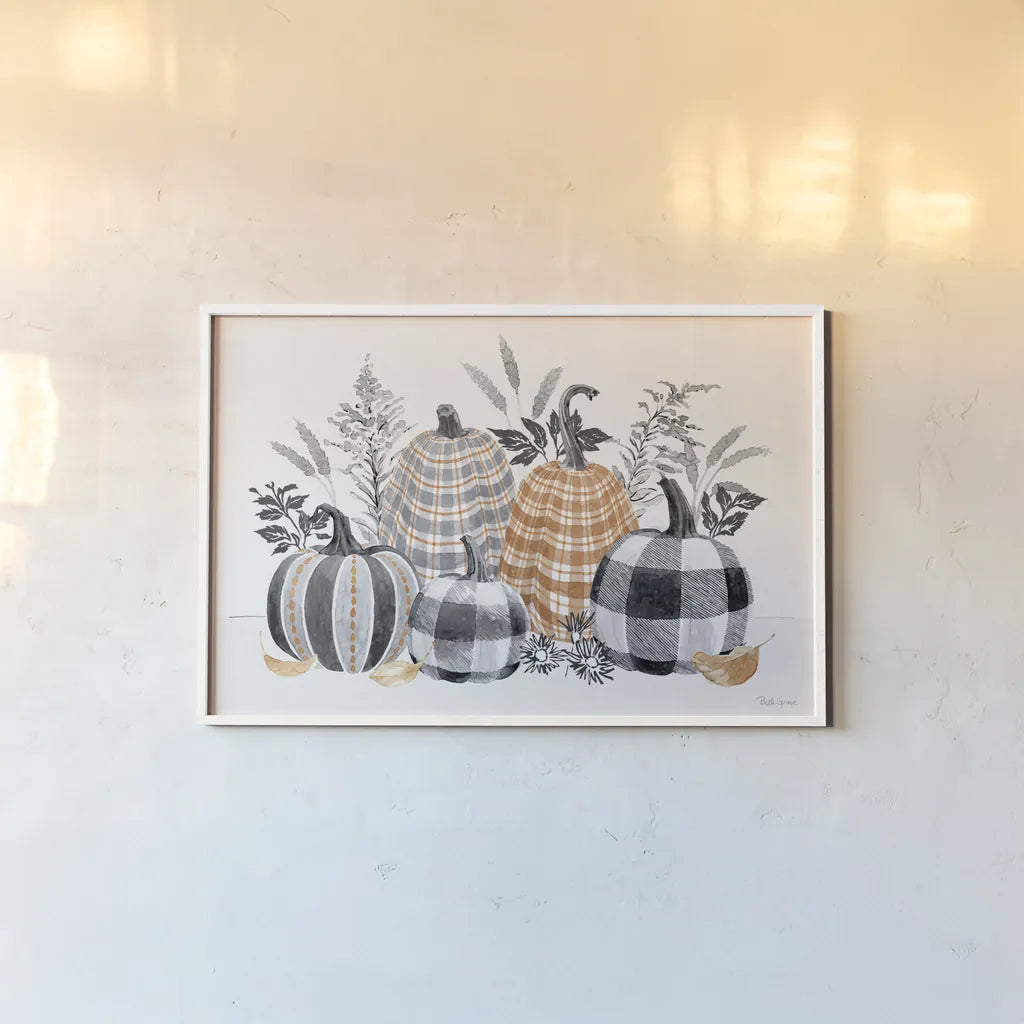 Harvest Classics I by Beth Grove. shown as a paper print in a white frame. Available as a archival giclee rolled canvas, fine art paper, or poster print. SKU 76736i.