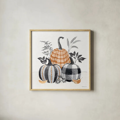 Harvest Classics III by Beth Grove. Shown in a natural wood glass frame for a timeless modern aesthetic. Available as an archival giclee rolled canvas, fine art paper, or poster print. SKU 76738a.