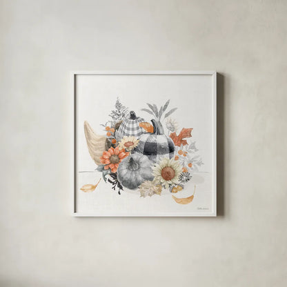 Harvest Classics VIII by Beth Grove. Shown in a crisp white glass frame for a clean and minimalist style. Available as an archival giclee rolled canvas, fine art paper, or poster print. SKU 77556a.