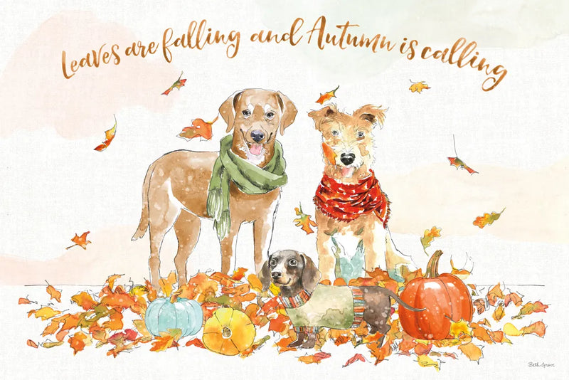 Harvest Dogs I v2 by Beth Grove. SKU 74185i. Archival Giclee Fine art print for wall decor.