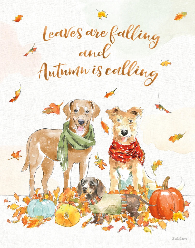 Harvest Dogs I v2 Vertical by Beth Grove