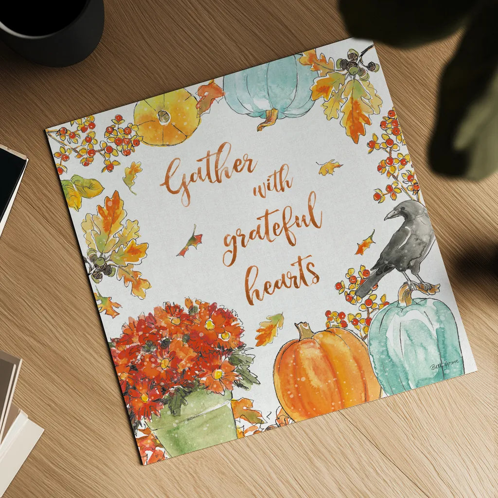 Harvest Dogs VI by Beth Grove. Shown as a detailed flat fine art print, highlighting archival giclee quality. Available as an archival giclee rolled canvas, fine art paper, or poster print. SKU 61658a.