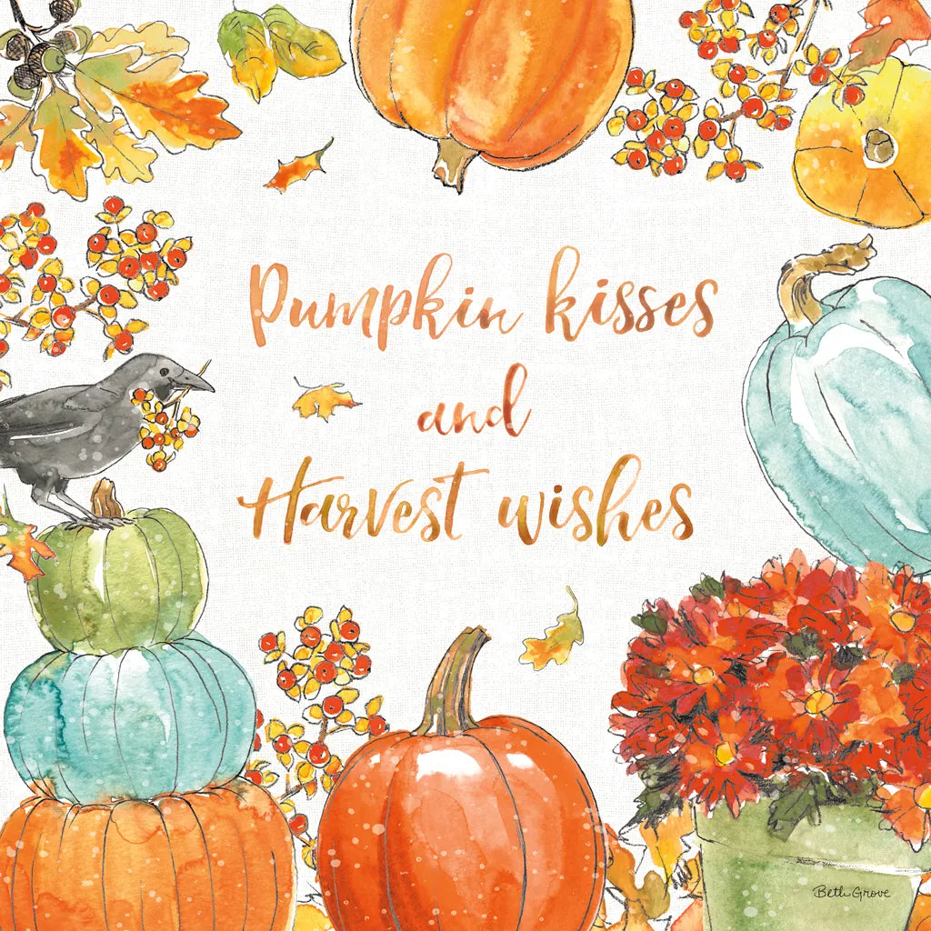 Harvest Dogs VII by Beth Grove. SKU 61659a. Archival Giclee Fine art print for wall decor.