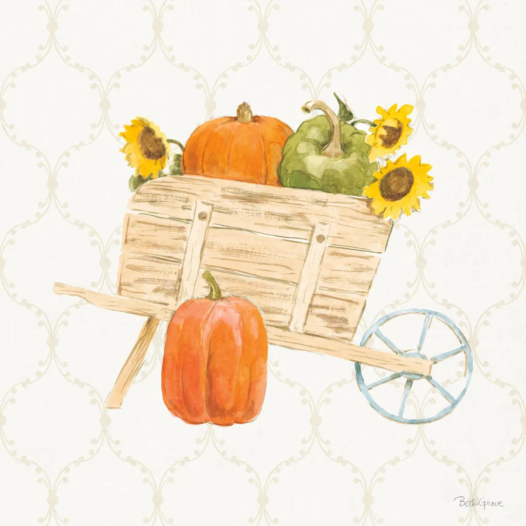 Harvest Wishes I by Beth Grove. SKU 100678a. Archival Giclee Fine art print for wall decor.