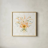 Harvest Wishes II by Beth Grove. Shown in a natural wood glass frame for a timeless modern aesthetic. Available as an archival giclee rolled canvas, fine art paper, or poster print. SKU 100679a.