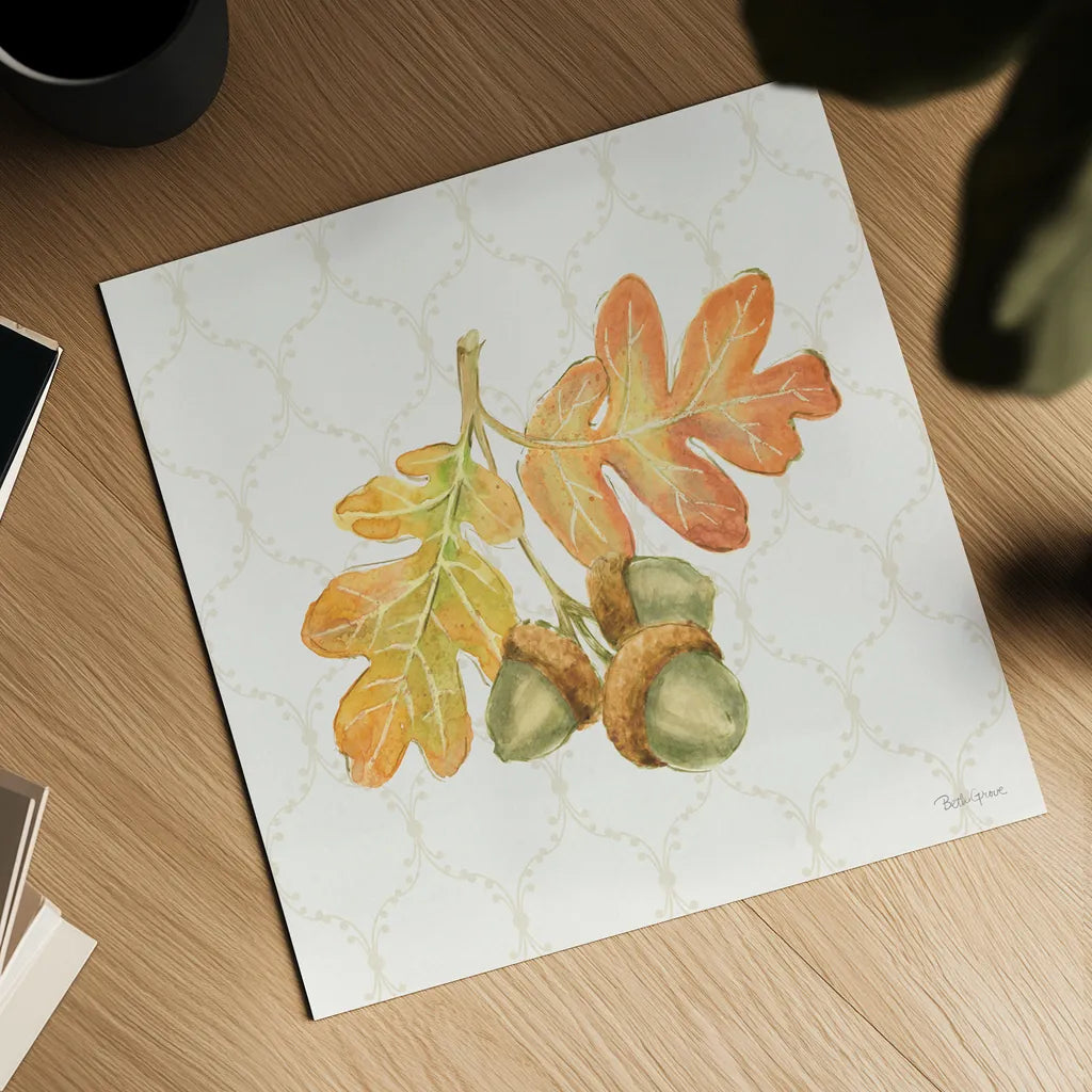 Harvest Wishes III by Beth Grove. Shown as a detailed flat fine art print, highlighting archival giclee quality. Available as an archival giclee rolled canvas, fine art paper, or poster print. SKU 100680a.