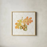Harvest Wishes III by Beth Grove. Shown in a natural wood glass frame for a timeless modern aesthetic. Available as an archival giclee rolled canvas, fine art paper, or poster print. SKU 100680a.