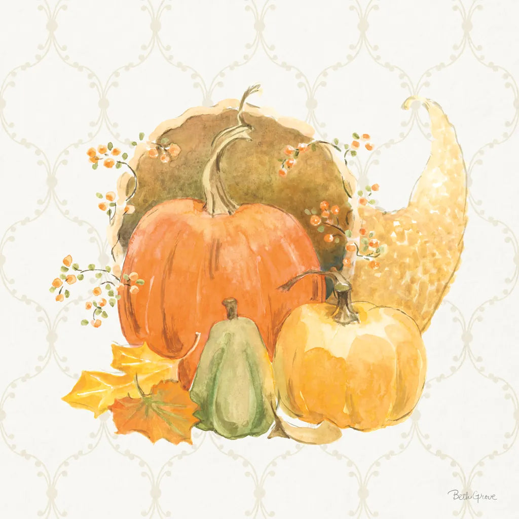 Harvest Wishes IV by Beth Grove. SKU 100681a. Archival Giclee Fine art print for wall decor.