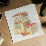 Harvest Wishes IX by Beth Grove. Shown as a detailed flat fine art print, highlighting archival giclee quality. Available as an archival giclee rolled canvas, fine art paper, or poster print. SKU 105052a.