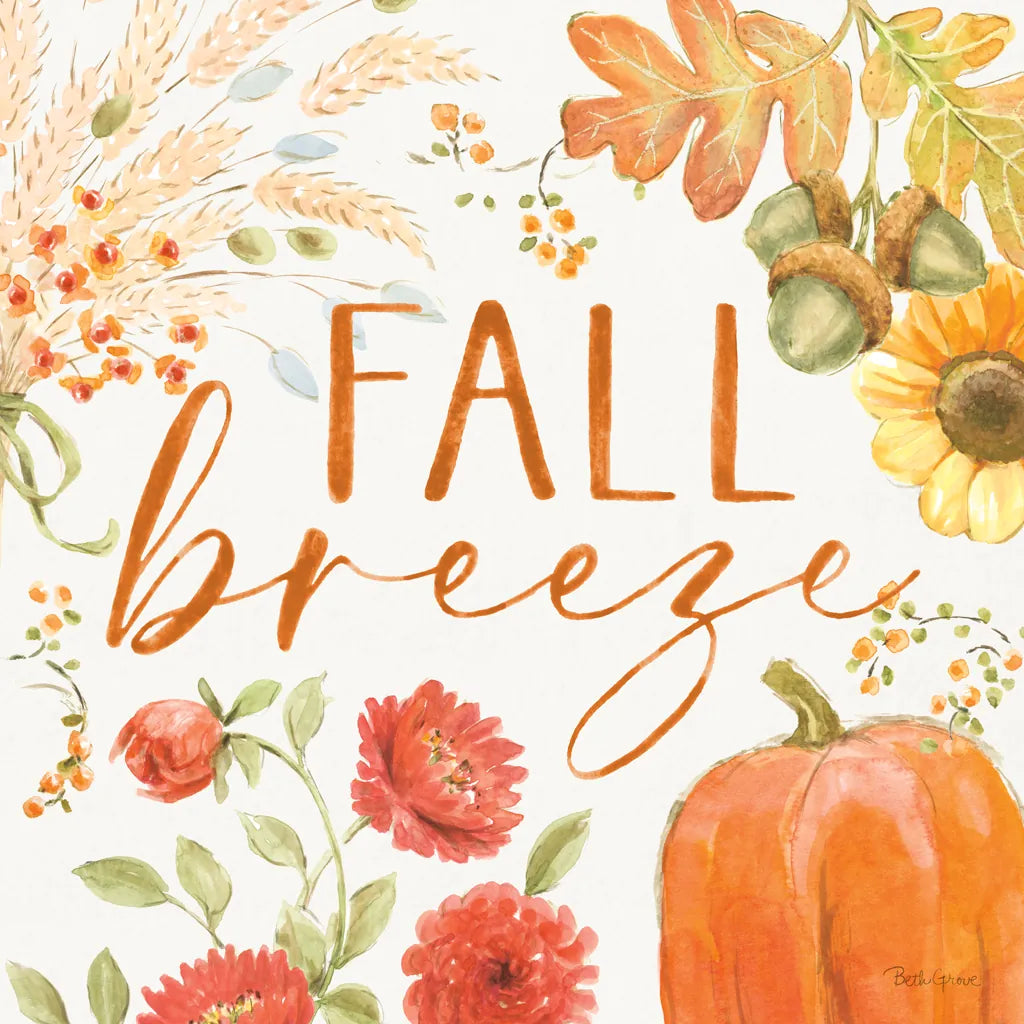 Harvest Wishes VII by Beth Grove. SKU 100684a. Archival Giclee Fine art print for wall decor.