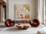 Harvest Wishes VII by Beth Grove. Shown as extra-large giant wall art in a modern living room. Available as an archival giclee rolled canvas, fine art paper, or poster print. SKU 100684a.