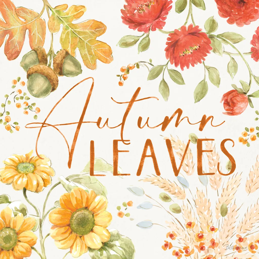 Harvest Wishes VIII by Beth Grove. SKU 100685a. Archival Giclee Fine art print for wall decor.