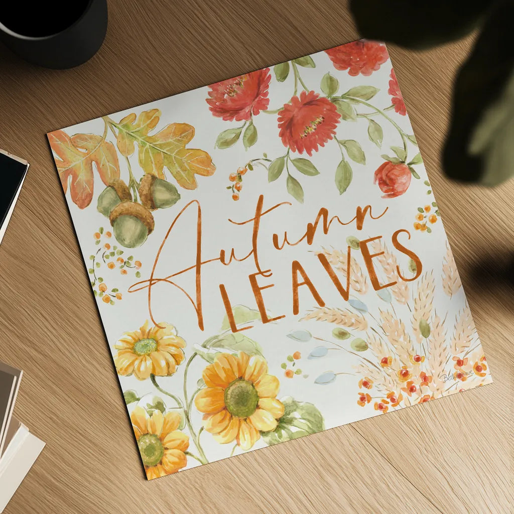 Harvest Wishes VIII by Beth Grove. Shown as a detailed flat fine art print, highlighting archival giclee quality. Available as an archival giclee rolled canvas, fine art paper, or poster print. SKU 100685a.