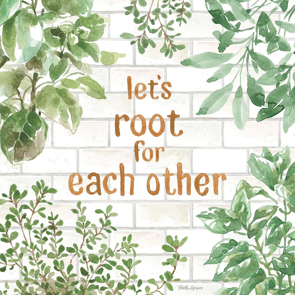 Herb Garden VII by Beth Grove. SKU 66650a. Archival Giclee Fine art print for wall decor.