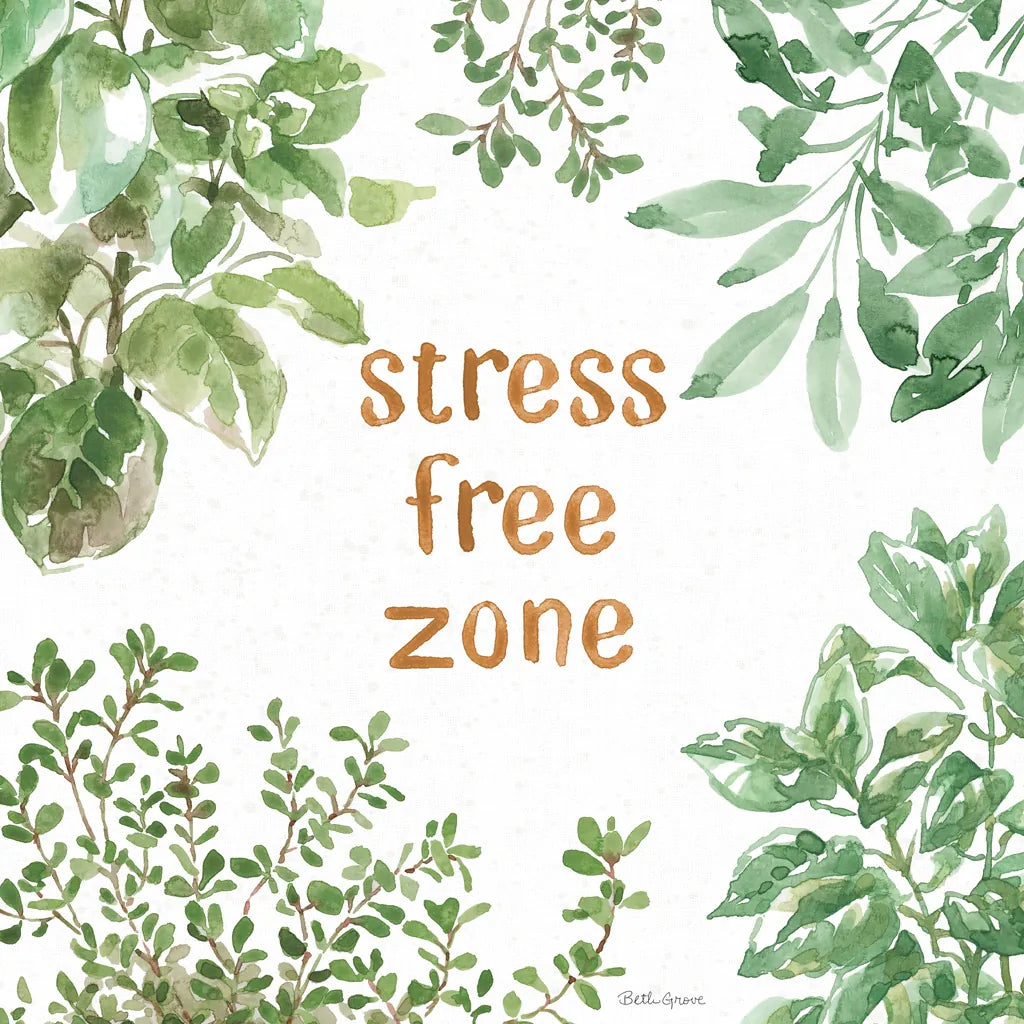 Herb Garden VII Stree Free by Beth Grove. SKU 72540a. Archival Giclee Fine art print for wall decor.