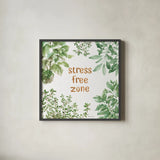 Herb Garden VII Stree Free by Beth Grove. Shown in a sleek black glass frame for a contemporary gallery look. Available as an archival giclee rolled canvas, fine art paper, or poster print. SKU 72540a.