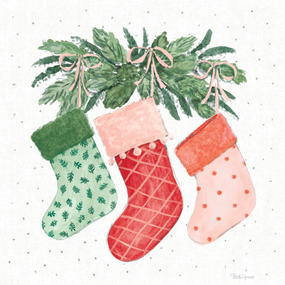 Holiday Bows II by Beth Grove. SKU 100094a. Archival Giclee Fine art print for wall decor.