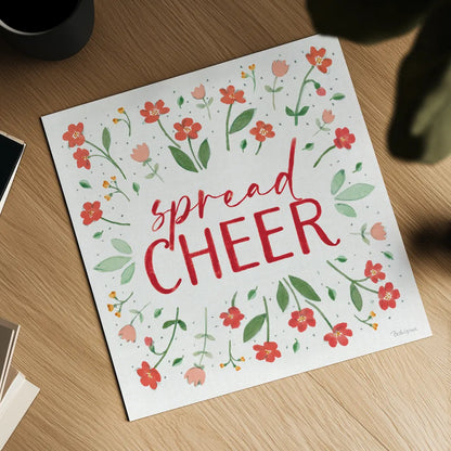 Holiday Bows V by Beth Grove. Shown as a detailed flat fine art print, highlighting archival giclee quality. Available as an archival giclee rolled canvas, fine art paper, or poster print. SKU 100097a.