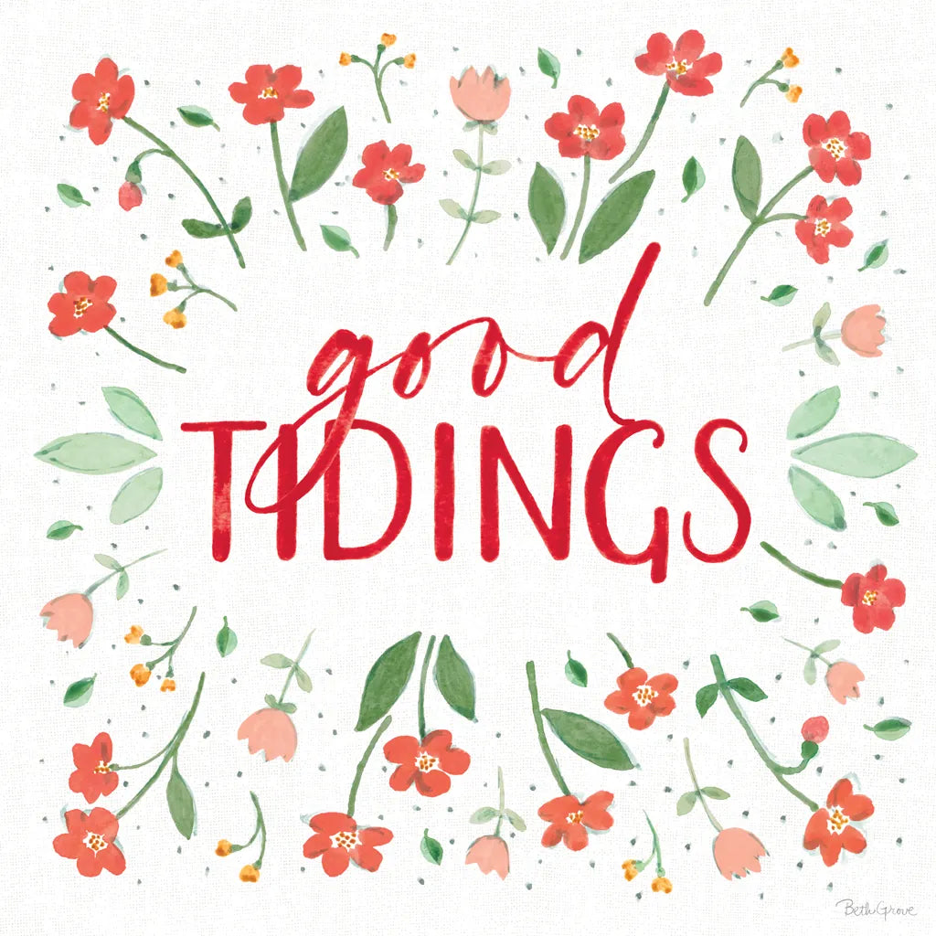 Holiday Bows VI by Beth Grove. SKU 100098a. Archival Giclee Fine art print for wall decor.