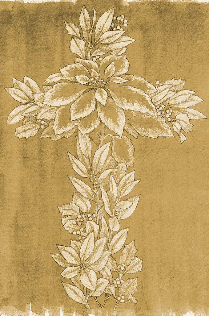 Holiday Cross III by Beth Grove. SKU 29187h. Archival Giclee Fine art print for wall decor.