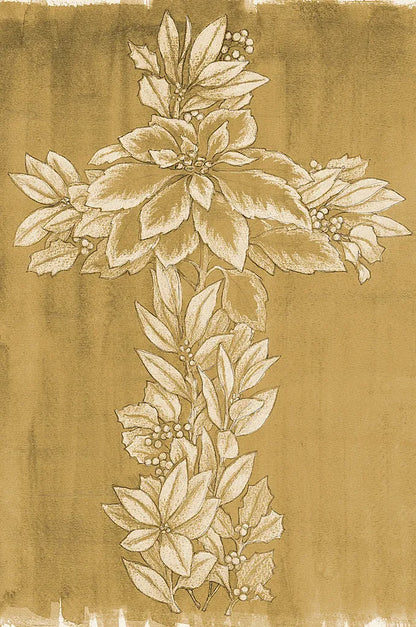 Holiday Cross III by Beth Grove. SKU 29187h. Archival Giclee Fine art print for wall decor.