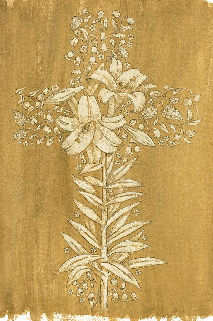 Holiday Cross IV by Beth Grove. SKU 29188h. Archival Giclee Fine art print for wall decor.