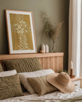 Holiday Cross IV by Beth Grove. shown as a paper print in a natural frame. Available as a archival giclee rolled canvas, fine art paper, or poster print. SKU 29188h.