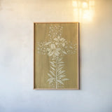 Holiday Cross IV by Beth Grove. shown as a paper print in a natural frame. Available as a archival giclee rolled canvas, fine art paper, or poster print. SKU 29188h.