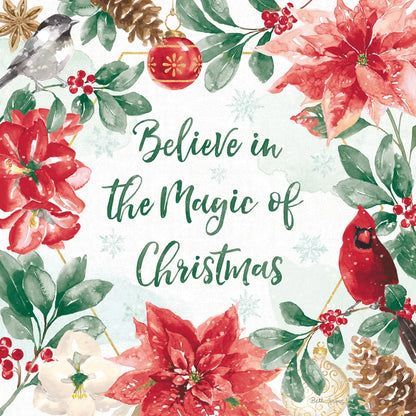 Holiday Flora III v2 by Beth Grove. SKU 58380a. Archival Giclee Fine art print for wall decor.