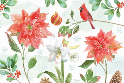 Holiday Flora IV by Beth Grove. SKU 52213i. Archival Giclee Fine art print for wall decor.