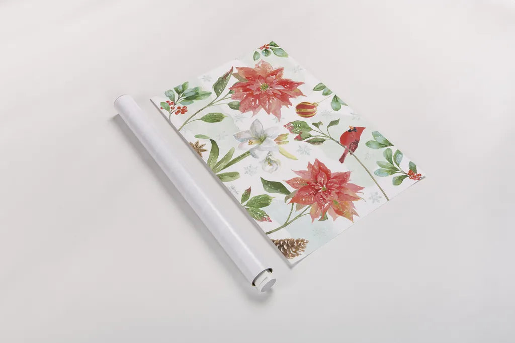 Holiday Flora IV by Beth Grove. shown as a rolled paper print. Available as archival giclee rolled canvas, fine art paper, or poster print. SKU 52213i.