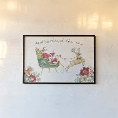 Holiday Traditions I by Beth Grove. shown as a paper print in a black flame. Available as a archival giclee rolled canvas, fine art paper, or poster print. SKU 86429i.