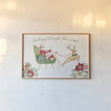 Holiday Traditions I by Beth Grove. shown as a paper print in a natural frame. Available as a archival giclee rolled canvas, fine art paper, or poster print. SKU 86429i.