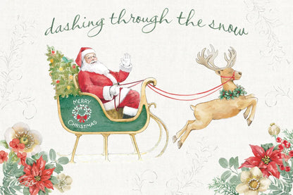 Holiday Traditions I Poinsettia by Beth Grove. SKU 97640i. Archival Giclee Fine art print for wall decor.